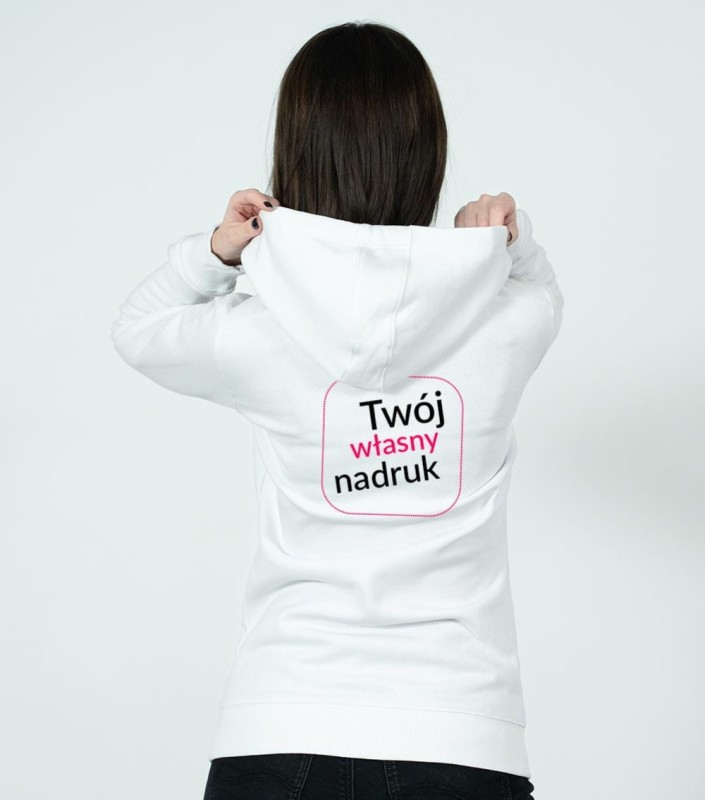 Bluza Damska Trendy Zipper Z Własnym Nadrukiem