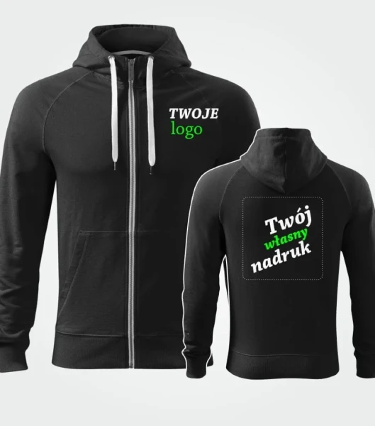Bluza Męska Z Kapturem Voyage Z Własnym Nadrukiem