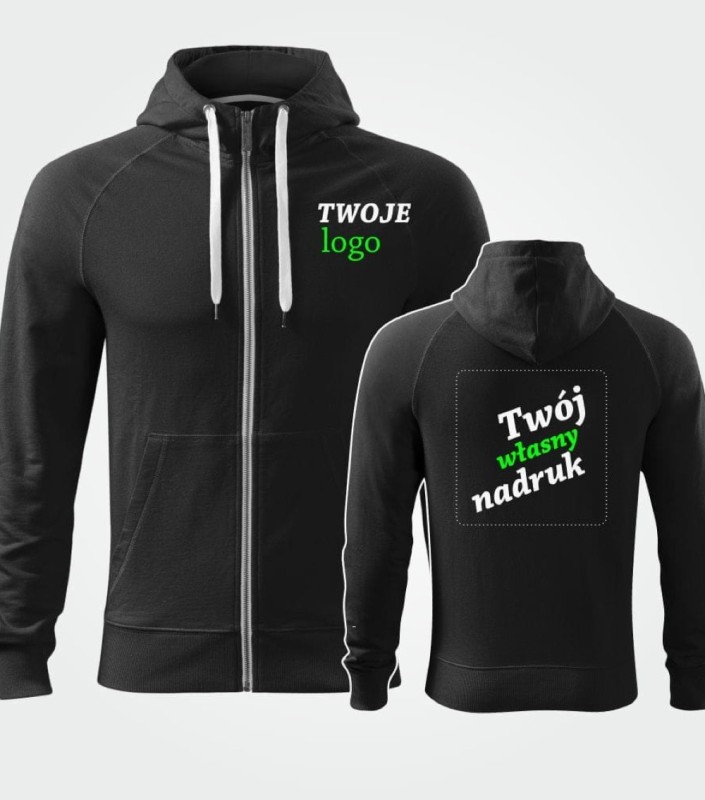 Bluza Męska Z Kapturem Voyage Z Własnym Nadrukiem