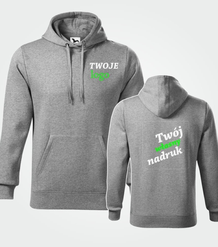 Bluza Męska Z Kapturem Cape Z Własnym Nadrukiem