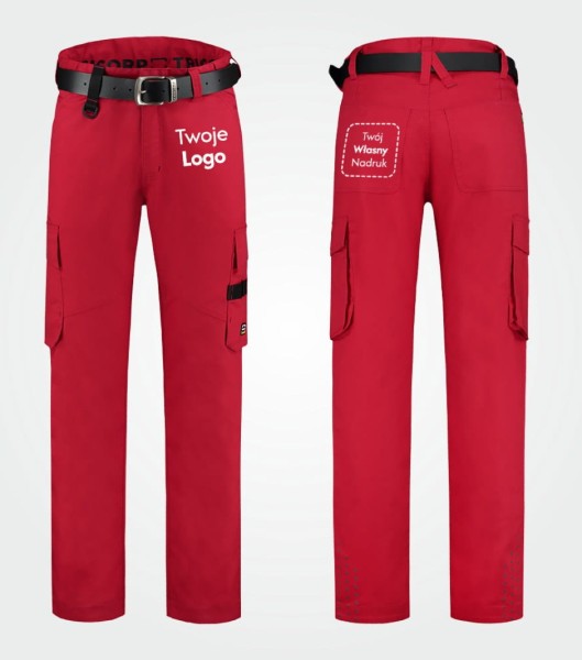 Spodnie Unisex Robocze Twill z Własnym Nadrukiem