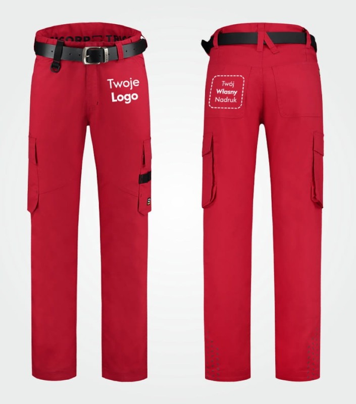 Spodnie Unisex Robocze Twill z Własnym Nadrukiem