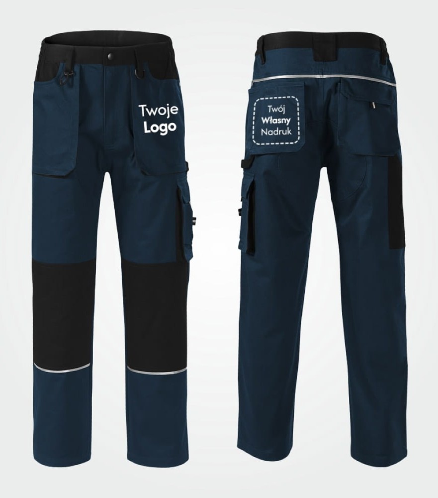 Spodnie Męskie Robocze Woody z Własnym Nadrukiem