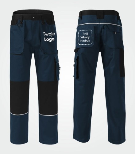 Spodnie Męskie Robocze z Własnym Nadrukiem 270g – Woody