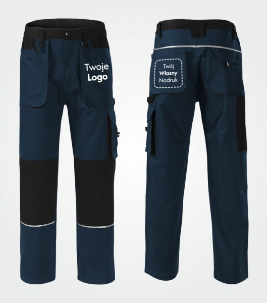 Spodnie Męskie Robocze Woody z Własnym Nadrukiem