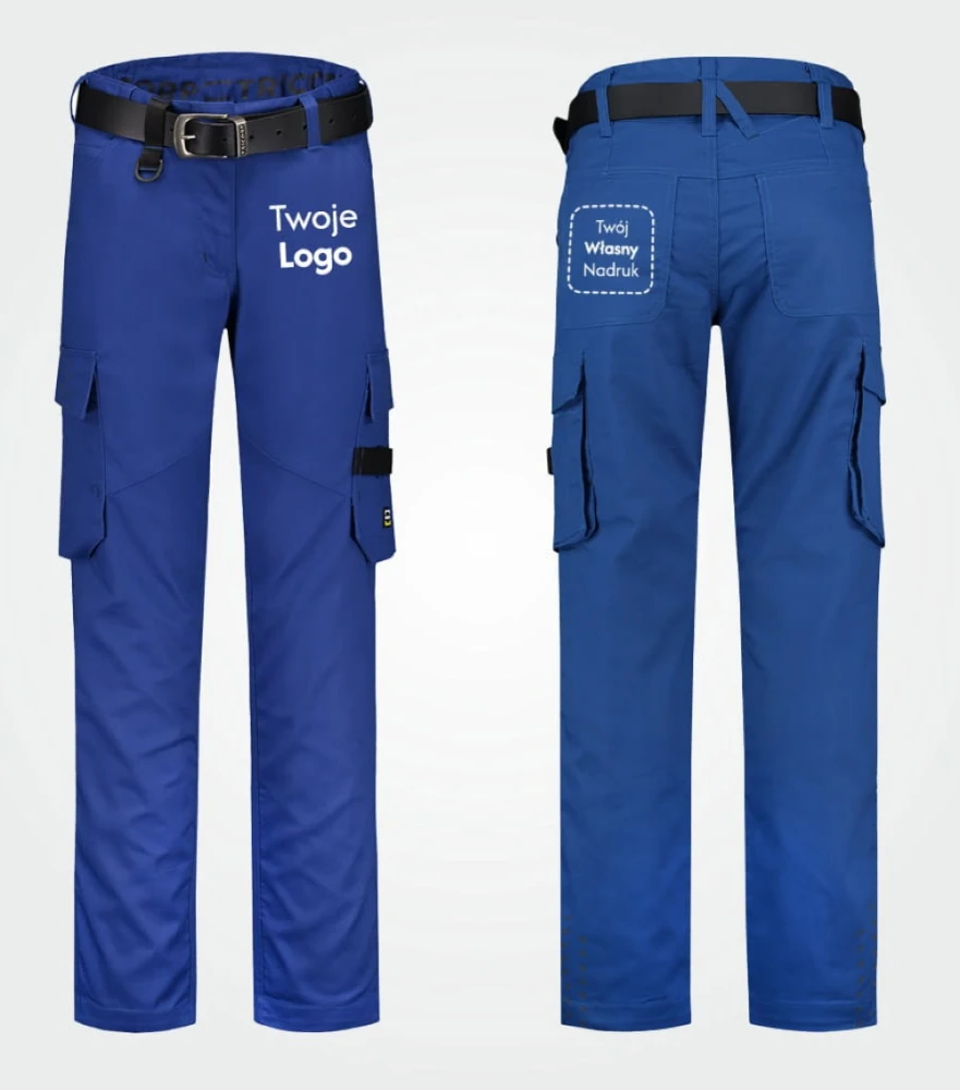 Spodnie Damskie Robocze Twill z Własnym Nadrukiem