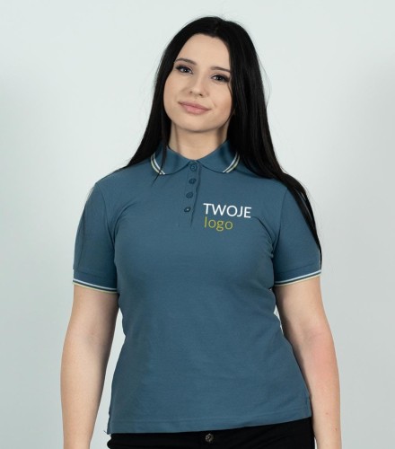 Koszulka Damska Polo z Własnym Nadrukiem 180g - Focus