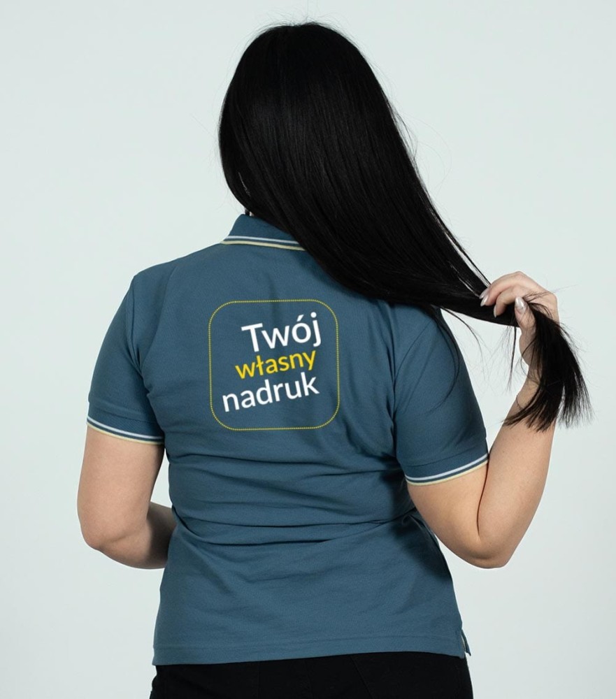 Koszulka Damska Polo Focus Z Własnym Nadrukiem