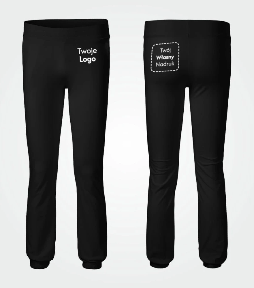 Spodnie Damskie Dresowe Leisure z Własnym Nadrukiem