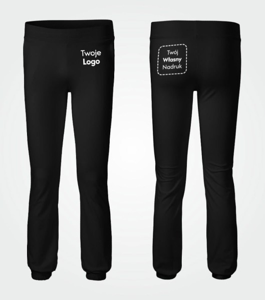 Spodnie Damskie Dresowe Leisure z Własnym Nadrukiem