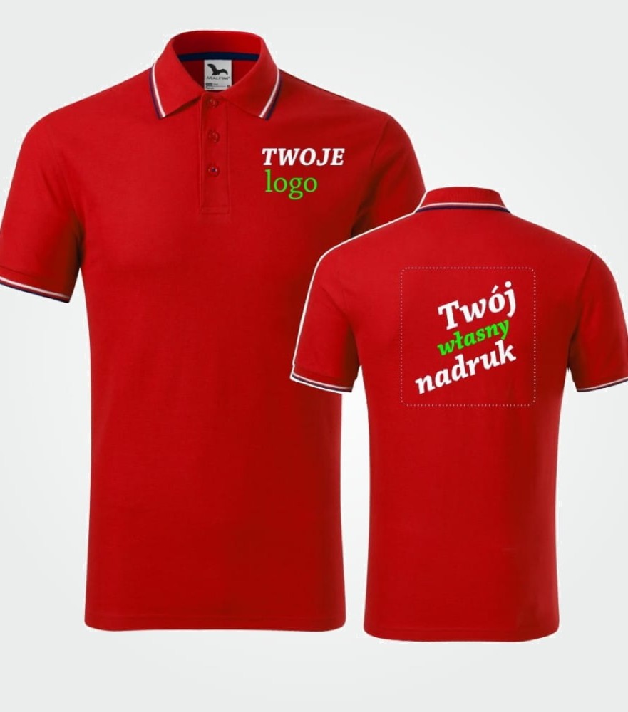 Koszulka Męska Polo Focus Z Własnym Nadrukiem