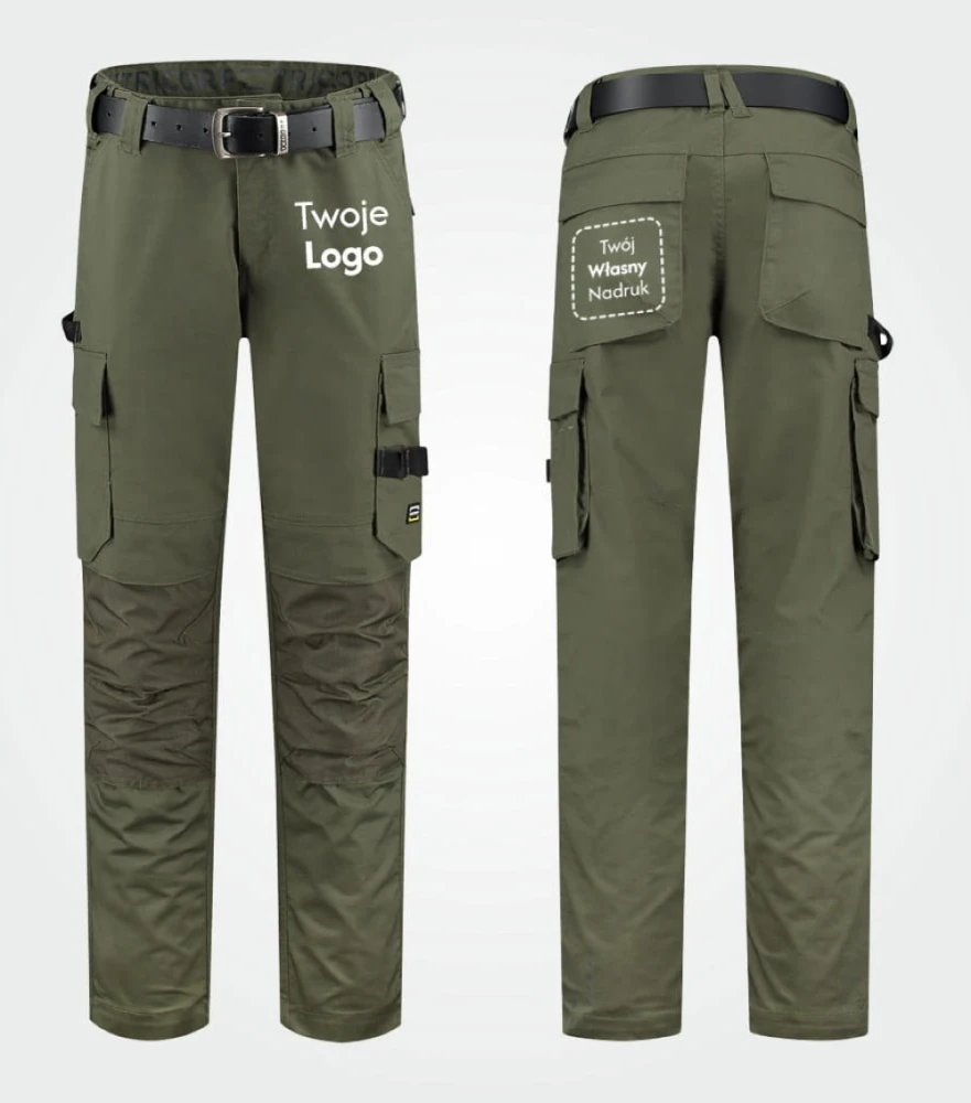 Spodnie Unisex Robocze Twill Cordura z Własnym Nadrukiem