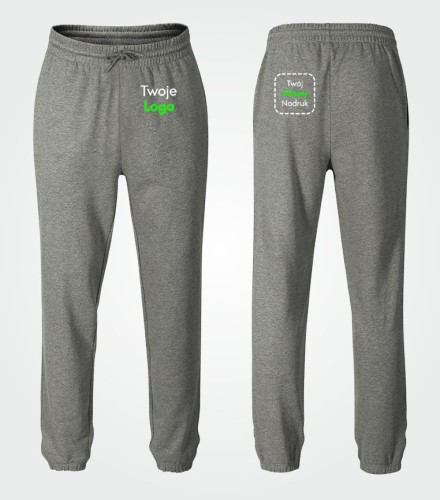 Spodnie Unisex Dresowe z Własnym Nadrukiem 280g – Meadow