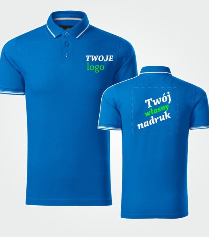 Koszulka Męska Polo Perfection Plain Z Własnym Nadrukiem