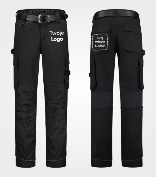 Spodnie Unisex Robocze Twill Cordura Stretch z Własnym Nadrukiem