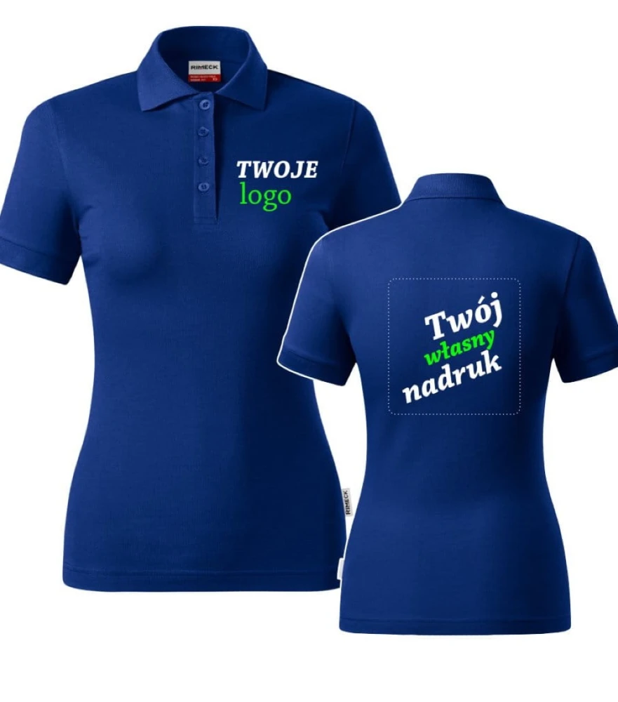 Koszulka Damska Polo Resist Heavy Z Własnym Nadrukiem