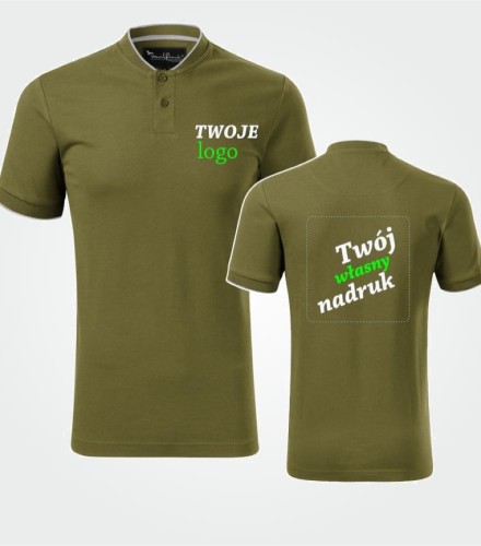 Koszulka Męska Polo z Własnym Nadrukiem 215g – Diamond