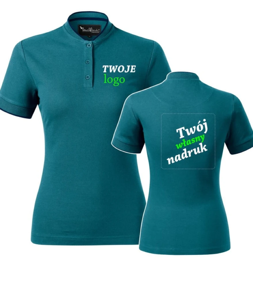 Koszulka Damska Polo Diamond Z Własnym Nadrukiem