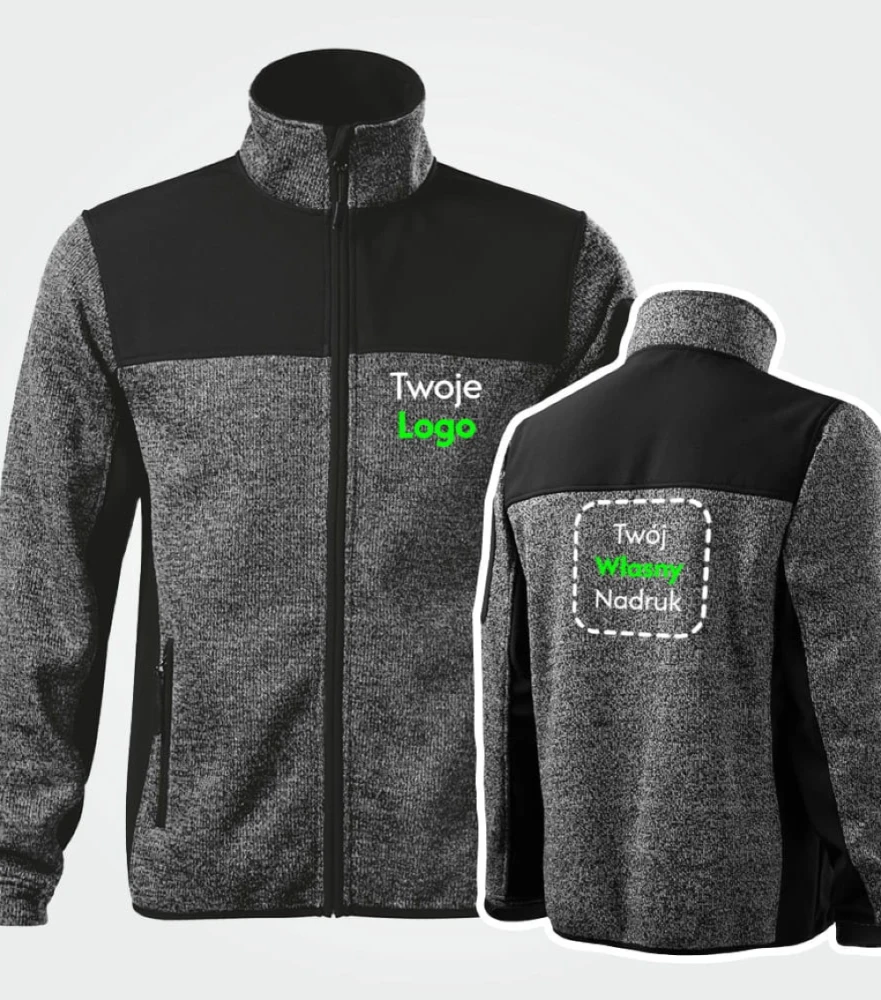 Kurtka Męska Softshell Casual Z Własnym Nadrukiem