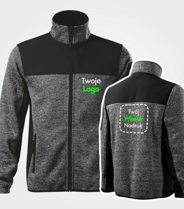 Kurtka Męska Softshell Casual Z Własnym Nadrukiem