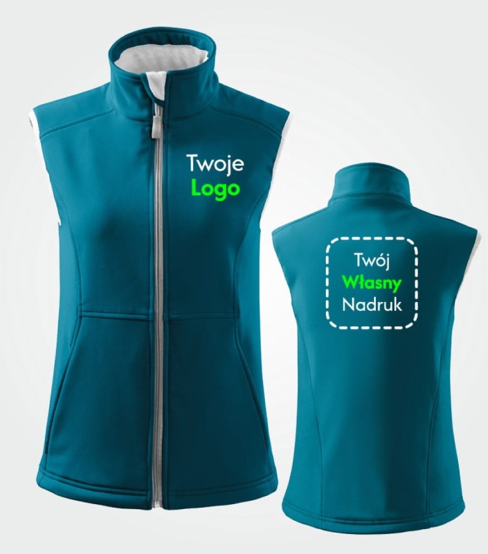 Softshell Kamizelka Damska  Vision Z Własnym Nadrukiem