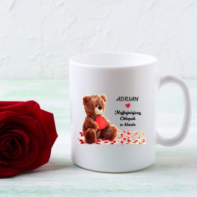 Kubek z Imieniem Najfajniejszy Chłopak W Klasie