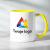 Kubek żółty z logo firmy