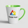 Kubek Latte Zielony Z Logo Firmy