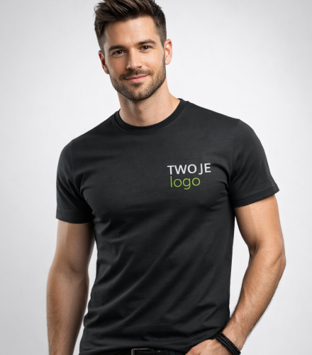 Koszulka Męska T-shirt z Własnym Nadrukiem 160g - Basic