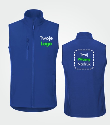 Softshell Kamizelka Męska z Własnym Nadrukiem 280g - Trail