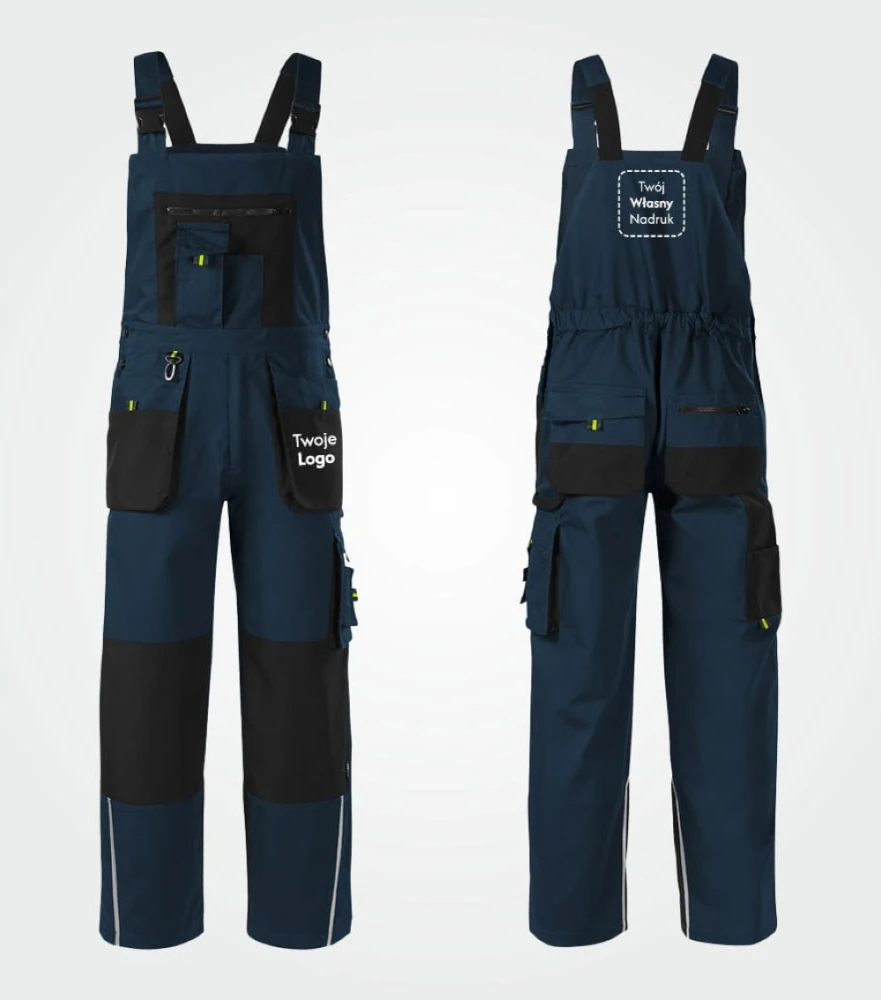 Ogrodniczki Męskie Robocze Ranger z Własnym Nadrukiem