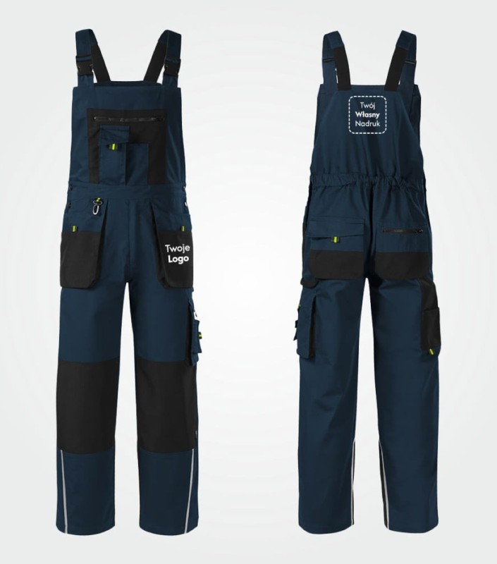 Ogrodniczki Męskie Robocze Ranger z Własnym Nadrukiem