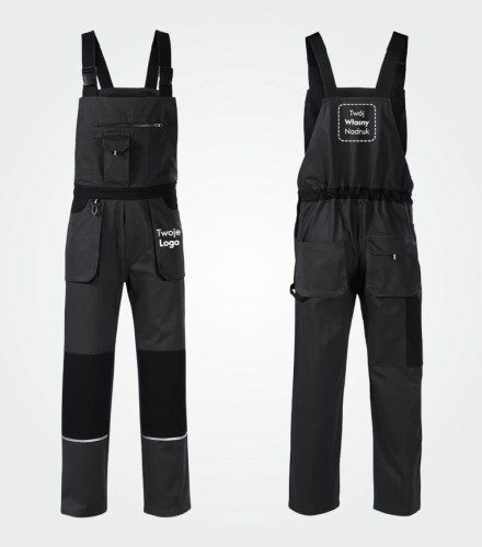 Ogrodniczki Męskie Robocze z Własnym Nadrukiem 270g – Woody