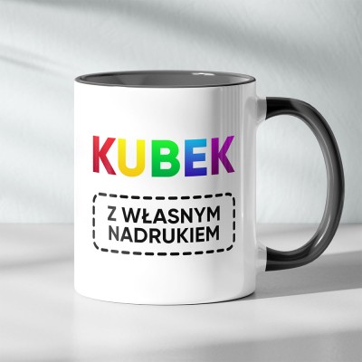 Kubek Grafitowy Z Logo Firmy