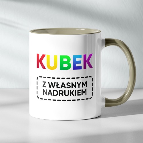 Kubek Szary Z Logo Firmy