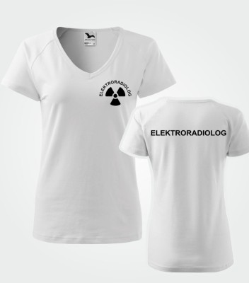 Koszulka V-neck Damska Elektroradiolog 180g - Dream