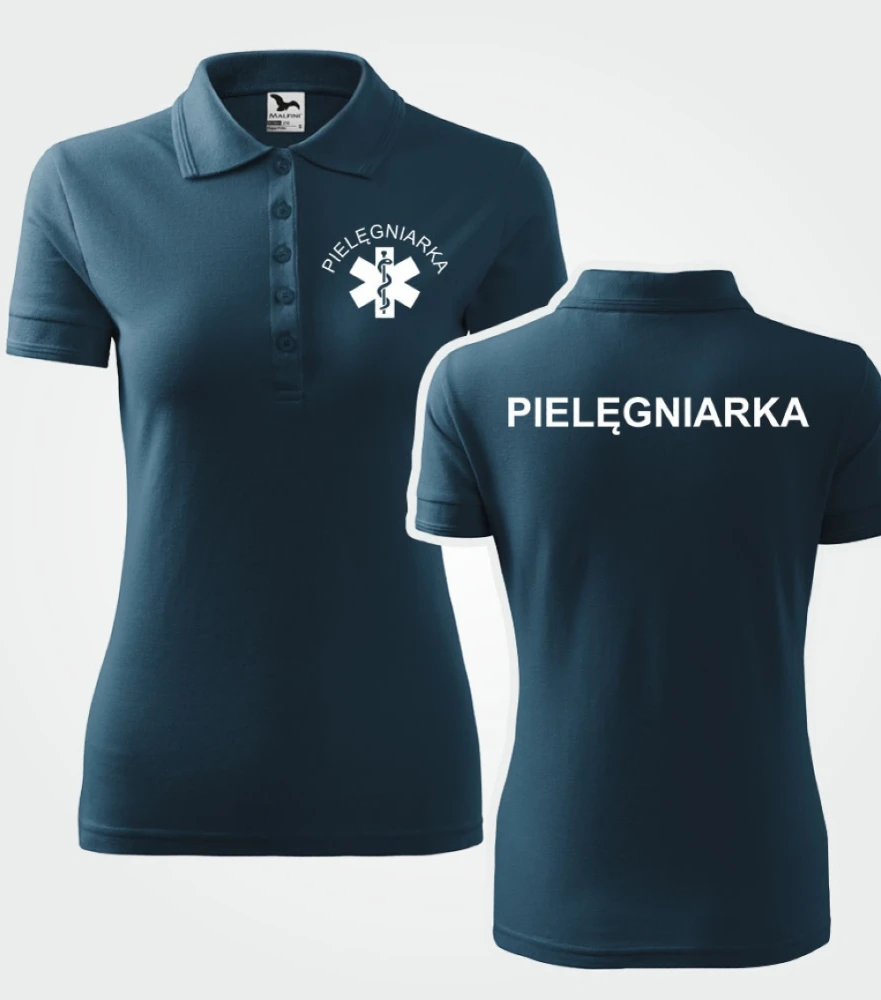 Koszulka Polo Damska Pielęgniarka 200g - Pique