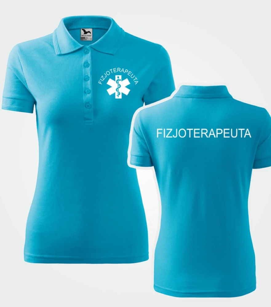 Koszulka Polo Damska Fizjoterapeuta 200g - Pique