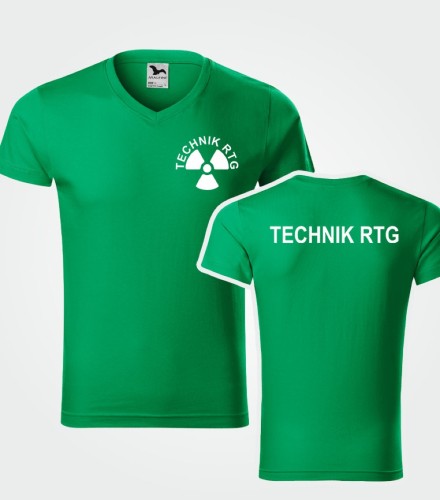 Koszulka V-neck Męska Technik RTG 180g - Slim Fit