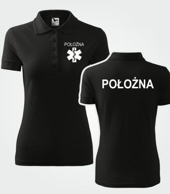 Koszulka Polo Damska Położna 200g - Pique