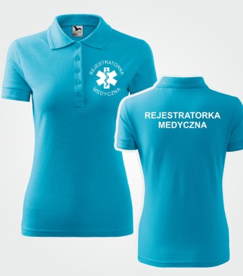 Koszulka Polo Damska Rejestratorka Medyczna 200g - Pique