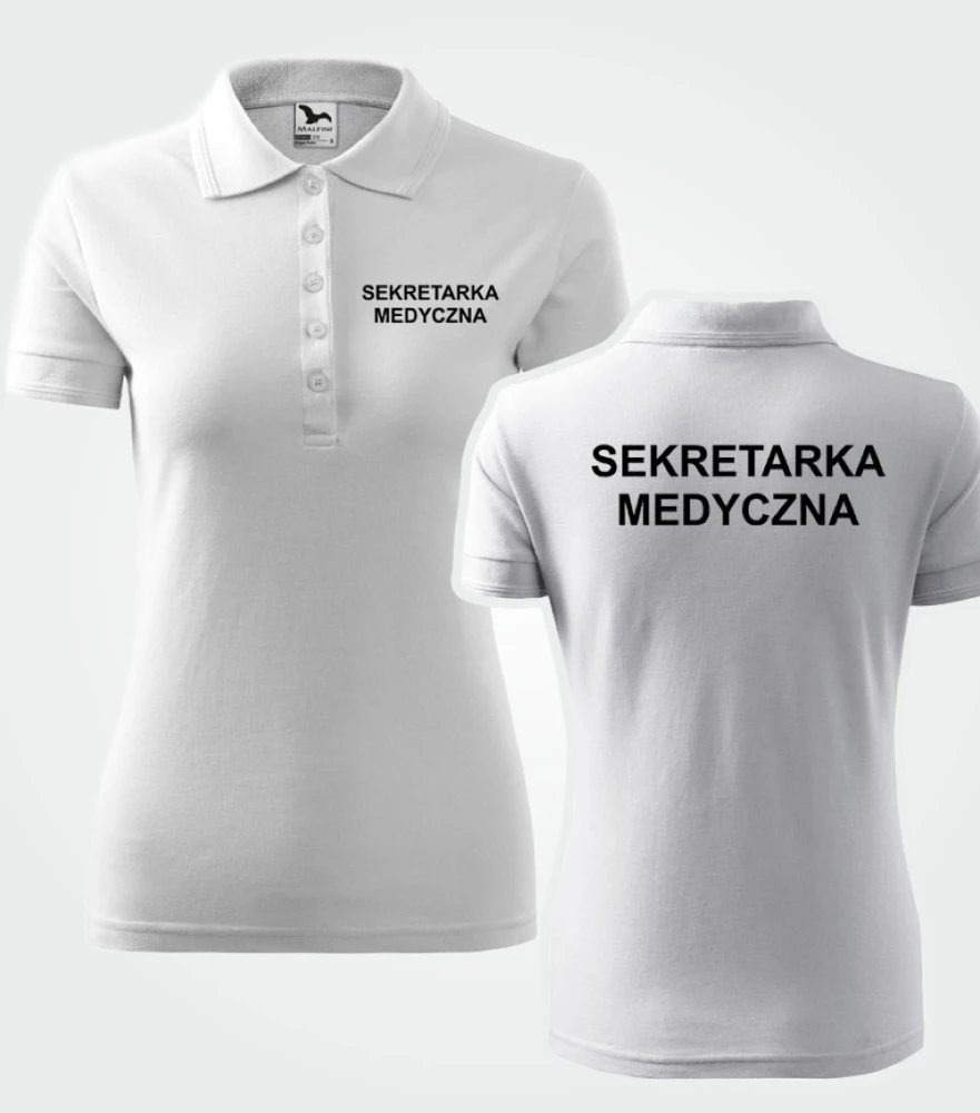 Koszulka Polo Damska Sekretarka Medyczna 200g - Pique