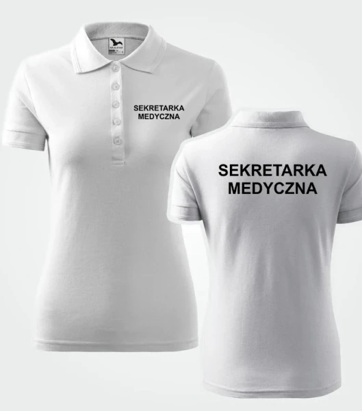 Koszulka Polo Damska Sekretarka Medyczna 200g - Pique