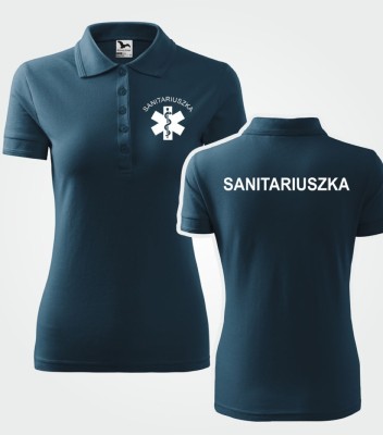 Koszulka Polo Damska Sanitariuszka 200g - Pique