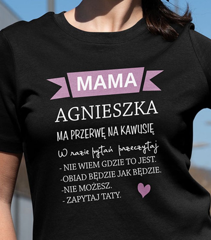 Koszulka Na Dzień Mamy Z Imieniem