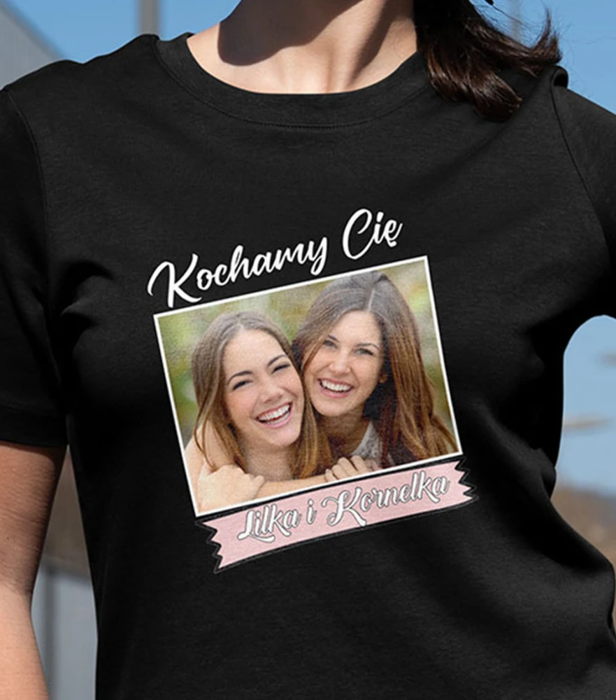 Koszulka Na Dzień Mamy Ze Zdjęciem i Imieniem
