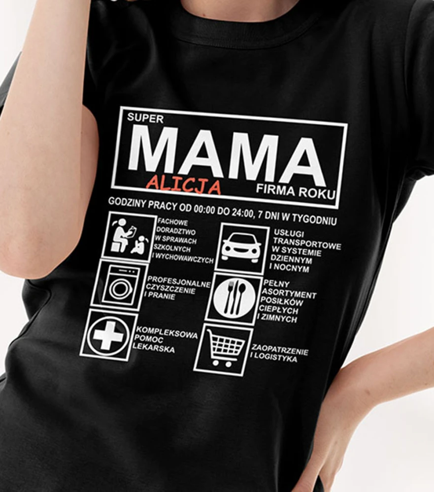 Koszulka Na Dzień Mamy Z Imieniem