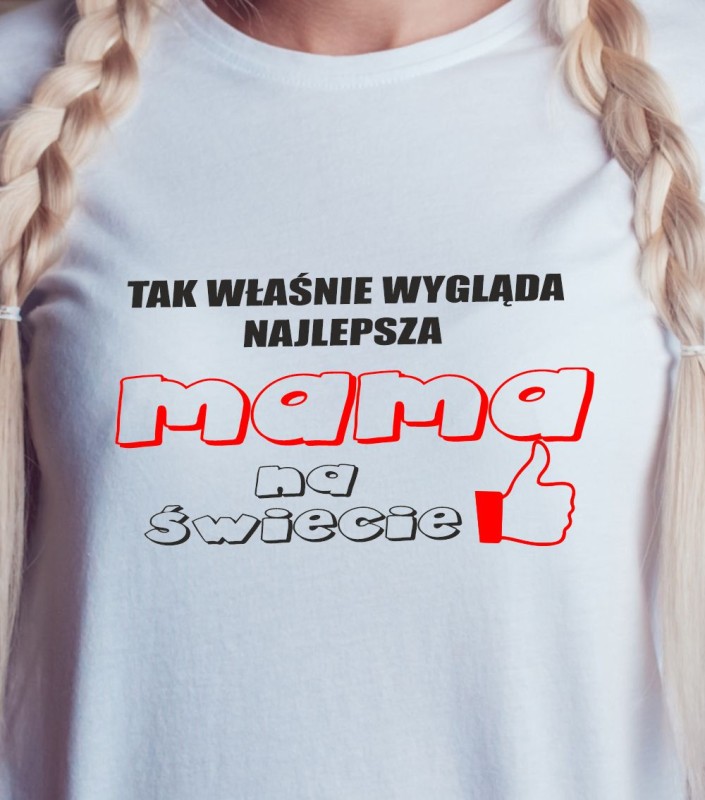 Koszulka Damska Najlepsza Mama Na Świecie