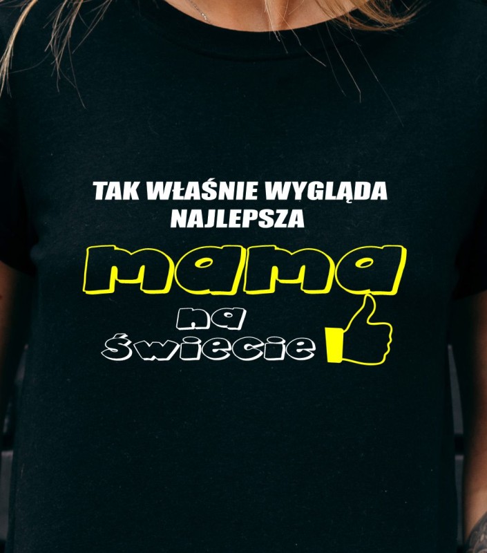 Koszulka Damska Najlepsza Mama Na Świecie