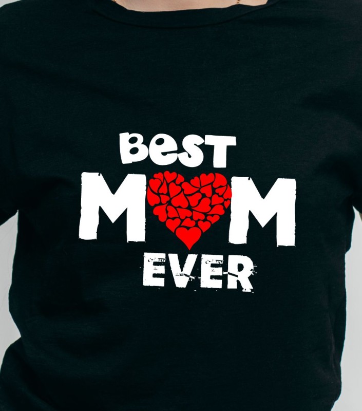 Koszulka Damska Best Mom Ever - Dzień Mamy